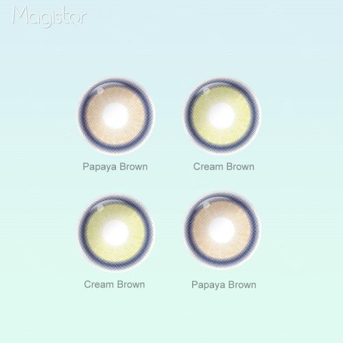 Melody colored contact lenses in two variants