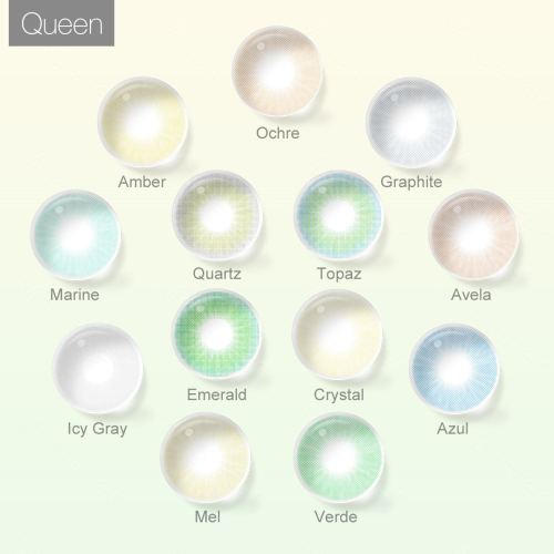 Queen cosmetic contact lenses color range