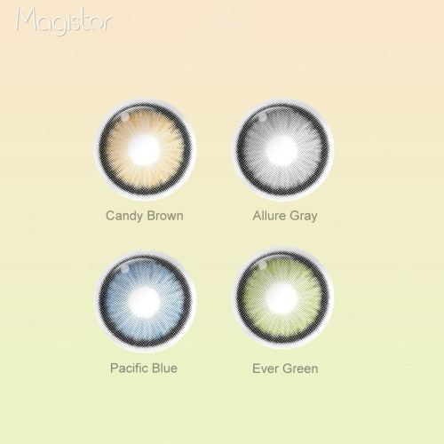 Diamond N contact lenses in four colors