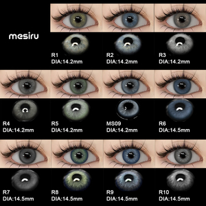 Mesiru Glow Iris Grey 14.5mm Colored Contact Lenses Wholesale Cosplay Lentes Pupilentes Hot Selling Trendy Soft Eye Lens