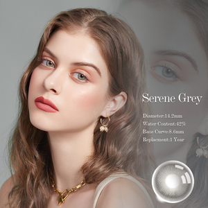 Contact Lenses 14.5mm HEMA Soft Natural Gray Two Tone