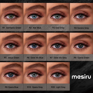 Mesiru 14.5mm Glow Iris Blue Prescription Contact Lenses