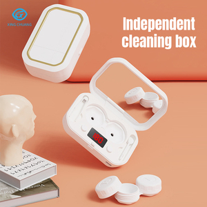 Portable Rechargeable Contact Lens Cleaner Automatic Ultrasonic Contacts Washer Eye Care Accessories