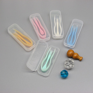 Newly Upgraded Contact Lens Applicator Clip Integrated Tweezers & Suction Stick PP Material Shell Eyeglasses Accessory