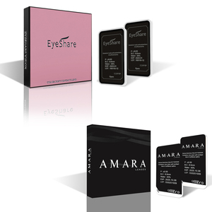 Wholesale Custom Eyeshare Colored Contact Lenses Free Design Eye Lens Packing Box Personal Brand Lentes De Contacto Paperboard